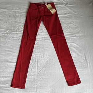 WATCH LA RED Low-Rise Skinny Denim Jeans Women's 1 Stretch Pockets Classic New